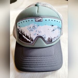 Bigtruck Mens Snow Mountain Goggle Adjustable Snapback Trucker Hat Baseball Cap